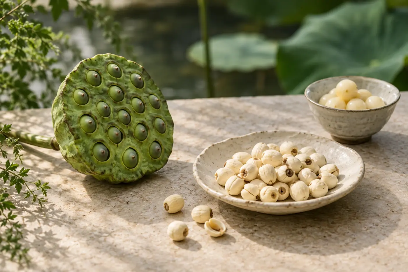 A lotus seed, two kinds of knowledge.